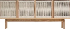 Woodman Sideboard »Lidia« Kommode, Türenfronten aus nartürlichem Hanfseil, Breite 180 cm, FSC®