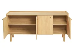 Woodman Sideboard »Nice« Kommode, Breite 169 cm,Echtholzfurnier aus Eiiche, viel Stauraum