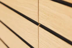 Woodman Sideboard »Stripe« besonderes Design, 3 Push-to-Open-Türen, Breite 161 cm, FSC®