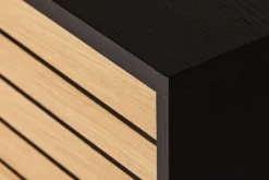 Woodman Sideboard »Stripe« besonderes Design, 3 Push-to-Open-Türen, Breite 161 cm, FSC®