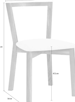 Woodman Stuhl »Edda« (Set) im 2er Set, Gestell aus massiver Eiche, FSC®-zertifiziert