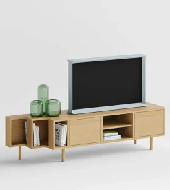 Woodman TV-Board »Shift« mit Echtholzfurnier aus Eiche, Breite189 cm, mit Push-to-Open, FSC®