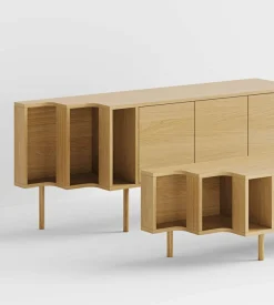 Woodman TV-Board »Shift« mit Echtholzfurnier aus Eiche, Breite189 cm, mit Push-to-Open, FSC®