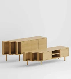Woodman TV-Board »Shift« mit Echtholzfurnier aus Eiche, Breite189 cm, mit Push-to-Open, FSC®
