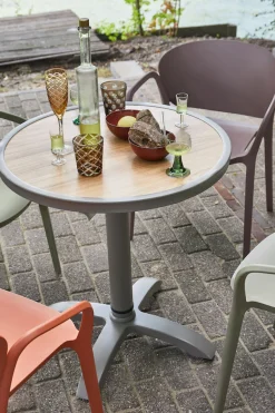 WOOOD Barhocker »Jeppe aus Aluminium höhenverstellbar, B 70 x T 70 x H 72/110 cm« Für Außenbereich geeignet, Einfach zu montierbar, Pfleigleicht