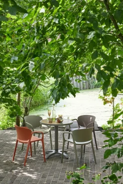 WOOOD Barhocker »Jeppe aus Aluminium höhenverstellbar, B 70 x T 70 x H 72/110 cm« Für Außenbereich geeignet, Einfach zu montierbar, Pfleigleicht