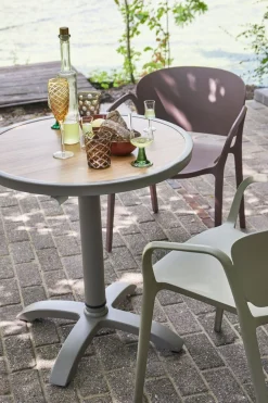 WOOOD Barhocker »Jeppe aus Aluminium höhenverstellbar, B 70 x T 70 x H 72/110 cm« Für Außenbereich geeignet, Einfach zu montierbar, Pfleigleicht