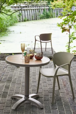 WOOOD Barhocker »Jeppe aus Aluminium höhenverstellbar, B 70 x T 70 x H 72/110 cm« Für Außenbereich geeignet, Einfach zu montierbar, Pfleigleicht