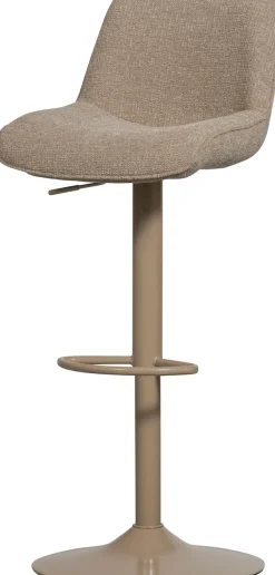WOOOD Barhocker »Marten höhenverstellbar und drehbar mit Metallgestell 45 x 50 x 110 cm« Gewebter Bezug, Sehr hohe Verschleißfestigkeit, Tragkraft 120 kg