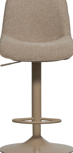 WOOOD Barhocker »Marten höhenverstellbar und drehbar mit Metallgestell 45 x 50 x 110 cm« Gewebter Bezug, Sehr hohe Verschleißfestigkeit, Tragkraft 120 kg