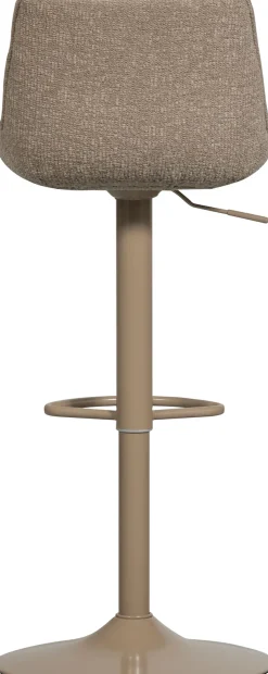 WOOOD Barhocker »Marten höhenverstellbar und drehbar mit Metallgestell 45 x 50 x 110 cm« Gewebter Bezug, Sehr hohe Verschleißfestigkeit, Tragkraft 120 kg