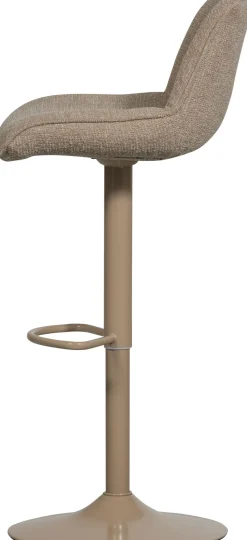WOOOD Barhocker »Marten höhenverstellbar und drehbar mit Metallgestell 45 x 50 x 110 cm« Gewebter Bezug, Sehr hohe Verschleißfestigkeit, Tragkraft 120 kg