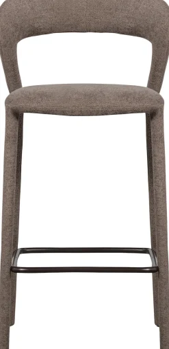 WOOOD Barhocker »Noble mit vollgepolstertem Gestell und Fußstütze B 48 x T 52 x H 95 cm« Gewebter Bezug, Hohe Verschleißfestigkeit, Tragkraft 150 kg