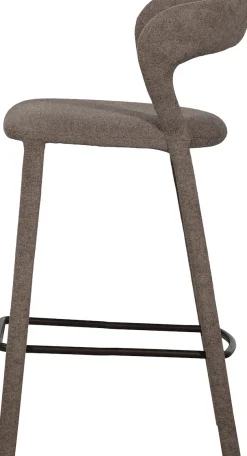WOOOD Barhocker »Noble mit vollgepolstertem Gestell und Fußstütze B 48 x T 52 x H 95 cm« Gewebter Bezug, Hohe Verschleißfestigkeit, Tragkraft 150 kg