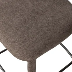 WOOOD Barhocker »Noble mit vollgepolstertem Gestell und Fußstütze B 48 x T 52 x H 95 cm« Gewebter Bezug, Hohe Verschleißfestigkeit, Tragkraft 150 kg