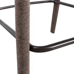 WOOOD Barhocker »Noble mit vollgepolstertem Gestell und Fußstütze B 48 x T 52 x H 95 cm« Gewebter Bezug, Hohe Verschleißfestigkeit, Tragkraft 150 kg