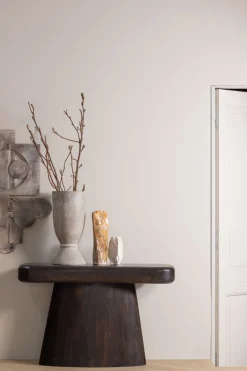 WOOOD Beistelltisch »Amco mit Massivmangoholz und breitem Standfuß B 120 x T 40 x H 76 cm« Tragkraft 22,7 kg, ausschließlich für den Innenbereich