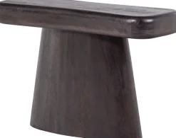WOOOD Beistelltisch »Amco mit Massivmangoholz und breitem Standfuß B 120 x T 40 x H 76 cm« Tragkraft 22,7 kg, ausschließlich für den Innenbereich
