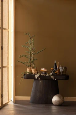 WOOOD Beistelltisch »Amco mit Massivmangoholz und breitem Standfuß B 120 x T 40 x H 76 cm« Tragkraft 22,7 kg, ausschließlich für den Innenbereich