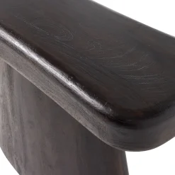 WOOOD Beistelltisch »Amco mit Massivmangoholz und breitem Standfuß B 120 x T 40 x H 76 cm« Tragkraft 22,7 kg, ausschließlich für den Innenbereich