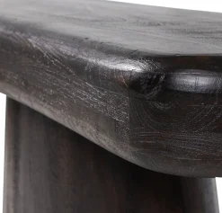 WOOOD Beistelltisch »Amco mit Massivmangoholz und breitem Standfuß B 120 x T 40 x H 76 cm« Tragkraft 22,7 kg, ausschließlich für den Innenbereich