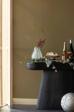WOOOD Beistelltisch »Amco mit Massivmangoholz und breitem Standfuß B 120 x T 40 x H 76 cm« Tragkraft 22,7 kg, ausschließlich für den Innenbereich