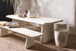 WOOOD Beistelltisch »Aur Fiber Reinforced Polymer organische Form H 50 x B 40 x T 40 cm« Tragkraft 300 kg, extremes Kompositmaterial, für In- und Outdoor