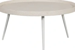 WOOOD Beistelltisch »Bounds mit Metallbeinen und Multiplex-Zinkbeschichtung Ø 74 x H 40 cm« 4 cm Randerhöhung, Tragkraft 20 kg, Metallbeine Höhe 36 cm