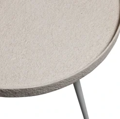 WOOOD Beistelltisch »Bounds mit Metallbeinen und Multiplex-Zinkbeschichtung Ø 74 x H 40 cm« 4 cm Randerhöhung, Tragkraft 20 kg, Metallbeine Höhe 36 cm