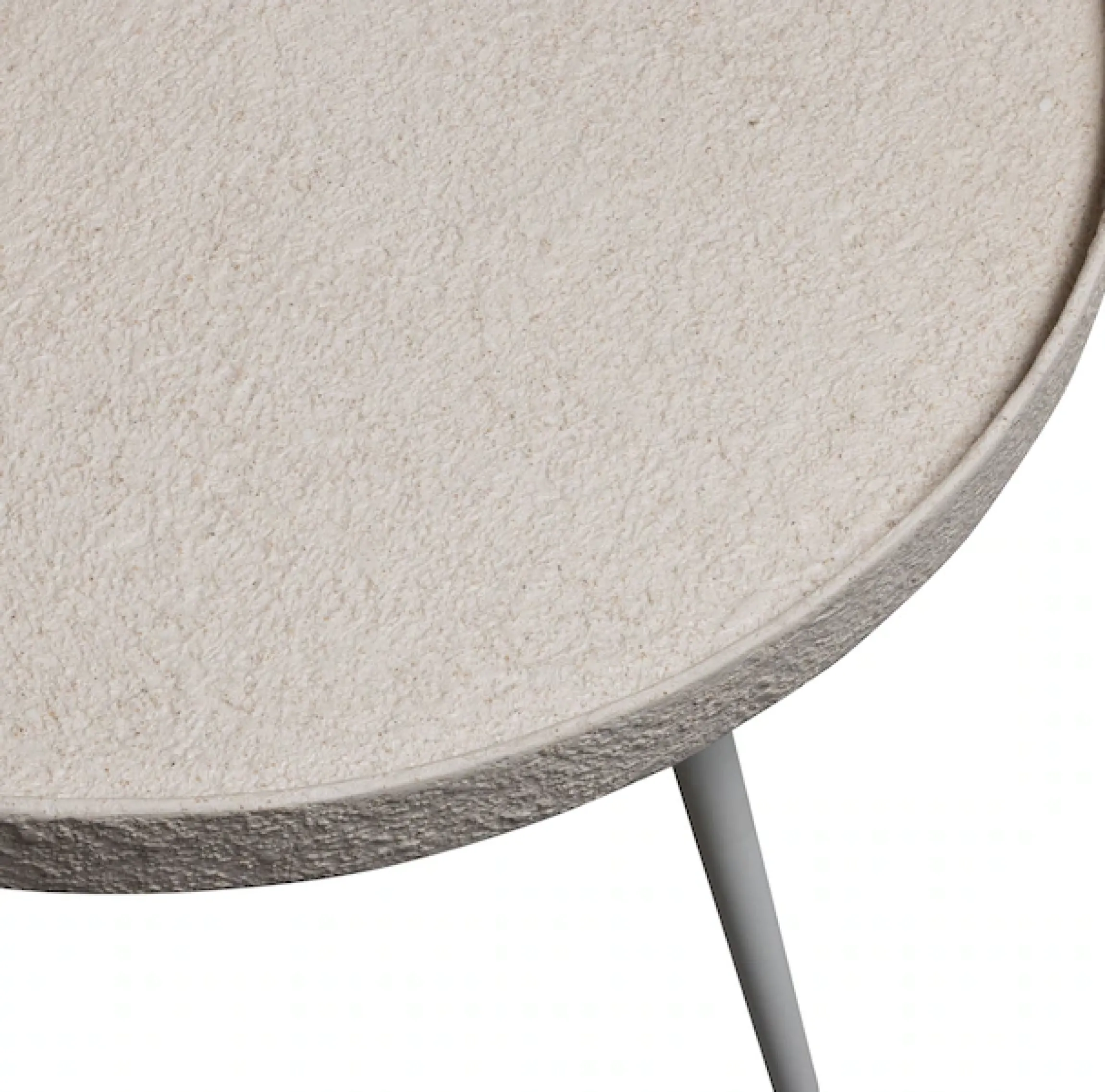 WOOOD Beistelltisch »Bounds mit Metallbeinen und Multiplex-Zinkbeschichtung Ø 74 x H 40 cm« 4 cm Randerhöhung, Tragkraft 20 kg, Metallbeine Höhe 36 cm