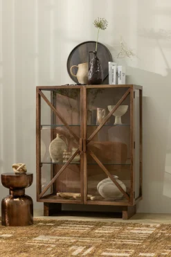WOOOD Beistelltisch »Frits mit Bronze-Hochglanzoberfläche B 30 x T 30 x H 47 cm« Tragkraft 25 kg, spielerischer Formgebung, pflegeleichte Oberfläche
