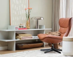 WOOOD Beistelltisch »Jana aus FSC®-Kiefernholz, schutzlackiert 180x35x70 cm« Tragkraft 15 kg, drei offene Fächer, Framestärke 2,4 cm
