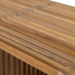 WOOOD Beistelltisch »Jasmijn aus recyceltem Teakholz als 2er-Set B 50 x T 45 x H 41 cm« Set, 2 Stk. tlg. 2er-Set, pflegeleichte Oberfläche, ausschließlich Innenbereich