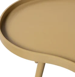WOOOD Beistelltisch »Mae aus MDF und Kiefernholz mit umlaufender Randerhöhung 100x58x35 cm« Rand 2 cm hoch, Tragkraft 5 kg, Beine konisch von Ø3 auf Ø1,5 cm