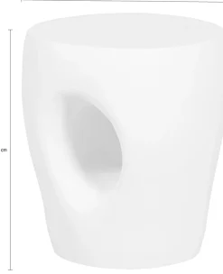 WOOOD Beistelltisch »Mica Fiber Reinforced Polymer organische Form, H 47 x B 40 x T 40 cm« Tragkraft 150 kg, für In- und Outdoor, pfleigleicht