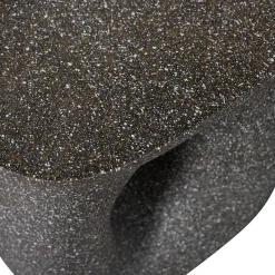 WOOOD Beistelltisch »Moson aus Magnesiumoxid mit organischer Form B 42 x T 33 x H 45 cm« Einzigartig durch Materialstruktur, Tragkraft 20 kg, Eigengewicht 6 kg