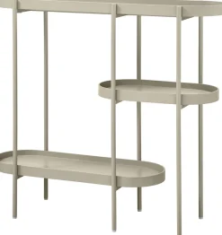 WOOOD Beistelltisch »Noan aus MDF mit pulverbeschichtetem Metallgestell, 90 x 28 x 80 cm« Tragkraft 5 kg pro Boden, Gestellrohr Ø 1,5 cm