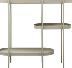 WOOOD Beistelltisch »Noan aus MDF mit pulverbeschichtetem Metallgestell, 90 x 28 x 80 cm« Tragkraft 5 kg pro Boden, Gestellrohr Ø 1,5 cm