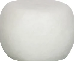 WOOOD Beistelltisch »Pebble Fiberclay in Betonoptik mit organischer Rundung« Glasfaser-Ton-Verbundmaterial, Tragkraft 90 kg, pflegebedürftig