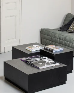 WOOOD Beistelltisch »Pim 3-tlg. aus MDF, stapelbar 40x40 / 55x55 / 70x70 cm« Drei Einheiten ineinander stapelbar, Hohlkonstruktion, schutzlackiert