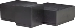 WOOOD Beistelltisch »Pim 3-tlg. aus MDF, stapelbar 40x40 / 55x55 / 70x70 cm« Drei Einheiten ineinander stapelbar, Hohlkonstruktion, schutzlackiert