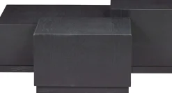 WOOOD Beistelltisch »Pim 3-tlg. aus MDF, stapelbar 40x40 / 55x55 / 70x70 cm« Drei Einheiten ineinander stapelbar, Hohlkonstruktion, schutzlackiert