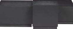 WOOOD Beistelltisch »Pim 3-tlg. aus MDF, stapelbar 40x40 / 55x55 / 70x70 cm« Drei Einheiten ineinander stapelbar, Hohlkonstruktion, schutzlackiert