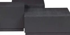 WOOOD Beistelltisch »Pim 3-tlg. aus MDF, stapelbar 40x40 / 55x55 / 70x70 cm« Drei Einheiten ineinander stapelbar, Hohlkonstruktion, schutzlackiert