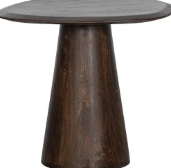 WOOOD Beistelltisch »Posture aus Mangoholz mit organischer Platte und Standfuß 60x53x51 cm« Tragkraft 15 kg, Standfuß Ø 16–29 cm, Plattendicke 3 cm