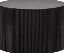 WOOOD Beistelltisch »Sanne aus lackiertem MDF, rund und hohl Ø60x40 cm« Tragkraft 20 kg, Wandstärke 1 cm, Unterseite geschlossen