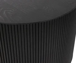 WOOOD Beistelltisch »Sanne aus lackiertem MDF, rund und hohl Ø60x40 cm« Tragkraft 20 kg, Wandstärke 1 cm, Unterseite geschlossen