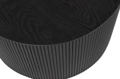 WOOOD Beistelltisch »Sanne aus lackiertem MDF, rund und hohl Ø60x40 cm« Tragkraft 20 kg, Wandstärke 1 cm, Unterseite geschlossen