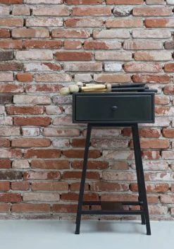 WOOOD Beistelltisch »Skybox aus Mangoholz mit Schublade, farbig lackiert, 40x30x70 cm« Schublade Innenmaß 34x24x9,5 cm, Holz farbig behandelt