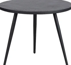 WOOOD Beistelltisch »Suze aus Multiplex mit Metallbeschichtung Ø53x42 / Ø53x36 cm« Set, 2 Stk. tlg. 2er-Set, Plattendicke 2 cm, Beine aus MS-Eisen, pulverbeschichtet